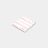 Post-it® Parties scintillant de nom des bandes roses d'aqua (Incliné)