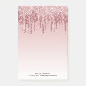 Post-it® Parties scintillant de séchage Ombré rose Monogram (Devant)