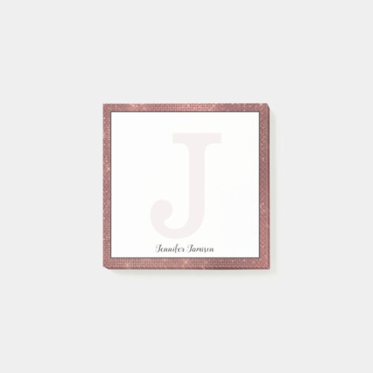 Post-it® Parties scintillant Diamant en cuivre pour filles  (Devant)