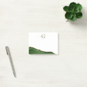 Post-it® Parties scintillant d'or et Monogramme d'âge vert (Bureau)