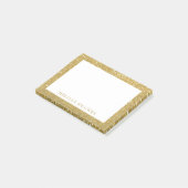Post-it® Parties scintillant d'or moderne chic personnalisé (Incliné)