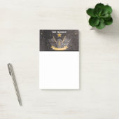 Post-it® Parties scintillant d'or noir Entraîneur de footba (Bureau)