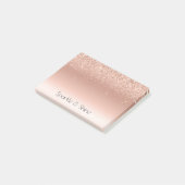 Post-it® Parties scintillant d'or rose blanche étincelante  (Incliné)