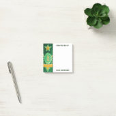 Post-it® Parties scintillant d'or verte Entraîneur de footb (Bureau)