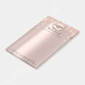 Post-it® Parties scintillant Drivers Rose Adresse Nom Maqui (Incliné)