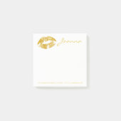 Post-it® Parties scintillant Girly Gold (Devant)