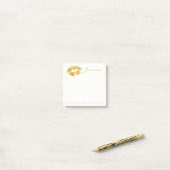 Post-it® Parties scintillant Girly Gold (Sur un bureau)