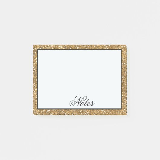 Post-it® Parties scintillant Gold Faux (Devant)