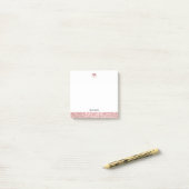 Post-it® Parties scintillant Gold Faux blanche et Rose Elep (Sur un bureau)