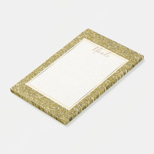 Post-it® Parties scintillant Gold Faux Sparkle (Incliné)