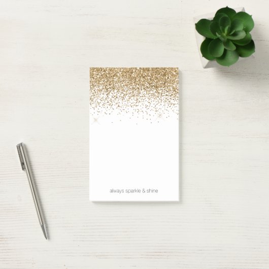 Post-it® Parties scintillant Gold Glitz (Bureau)