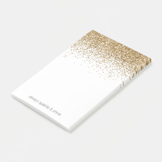 Post-it® Parties scintillant Gold Glitz (Incliné)