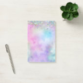 Post-it® Parties scintillant holographique Rainbow Pastels  (Bureau)