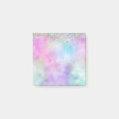Post-it® Parties scintillant holographique Rainbow Pastels  (Devant)