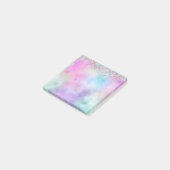 Post-it® Parties scintillant holographique Rainbow Pastels  (Incliné)