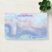 Post-it® Parties scintillant moderne à l'aquarelle rose et (Bureau)