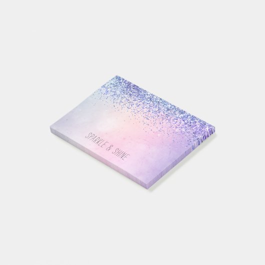 Post-it® Parties scintillant Ombre bleu violet (Incliné)