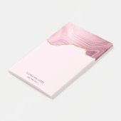 Post-it® Parties scintillant or en marbre rose (Incliné)