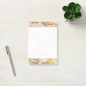 Post-it® Parties scintillant or Marbre blanc rose (Bureau)