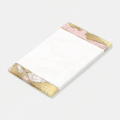 Post-it® Parties scintillant or Marbre blanc rose (Incliné)