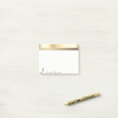 Post-it® Parties scintillant Or moderne talons hauts -Perso (Sur un bureau)