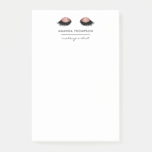 Post-it® Parties scintillant or rose (Devant)