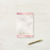 Post-it® Parties scintillant or rose Glitz étincelle (Sur un bureau)