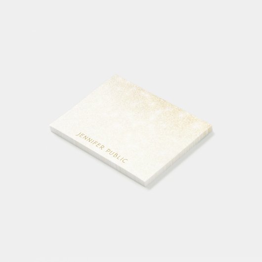 Post-it® Parties scintillant or tendance Modèle élégant sim (Incliné)