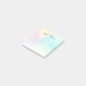 Post-it® Parties scintillant Pastel Bokeh Girly Colorée Mot (Incliné)