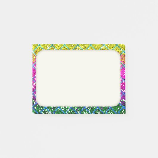 Post-it® Parties scintillant pourpre Snakeskin (Devant)
