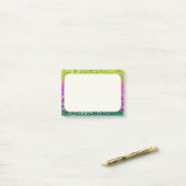 Post-it® Parties scintillant pourpre Snakeskin (Sur un bureau)