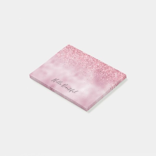 Post-it® Parties scintillant rose brillante (Incliné)
