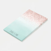 Post-it® Parties scintillant rose glam Ombre à la menthe (Incliné)