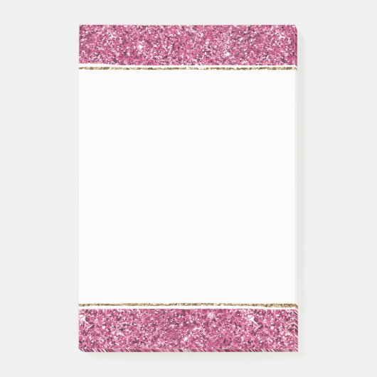 Post-it® Parties scintillant rose Glitz (Devant)