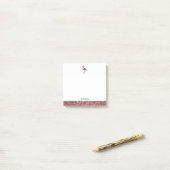 Post-it® Parties scintillant rose Gold Faux avec blanc, Fla (Sur un bureau)