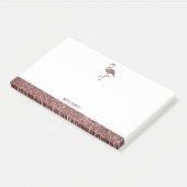 Post-it® Parties scintillant rose Gold Faux et Flamant rose (Incliné)