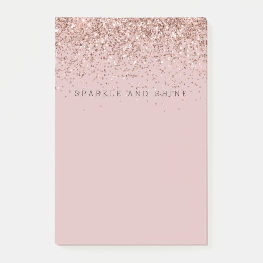 Post-it® Parties scintillant rose Gold Sparkle Faux (Devant)