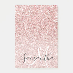 Post-it® Parties scintillant rose moderne étincelles Nom pe