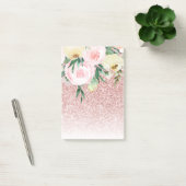 Post-it® Parties scintillant rose moderne & Fleurs pastel C (Bureau)