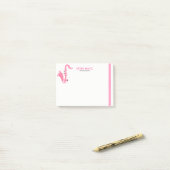 Post-it® Parties scintillant rose Saxophone Musique Modèle (Sur un bureau)