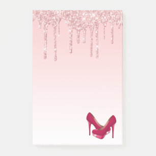 Post-it® Parties scintillant roses modernes et talons hauts