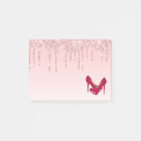 Parties scintillant roses modernes et talons hauts