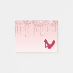 Post-it® Parties scintillant roses modernes et talons hauts