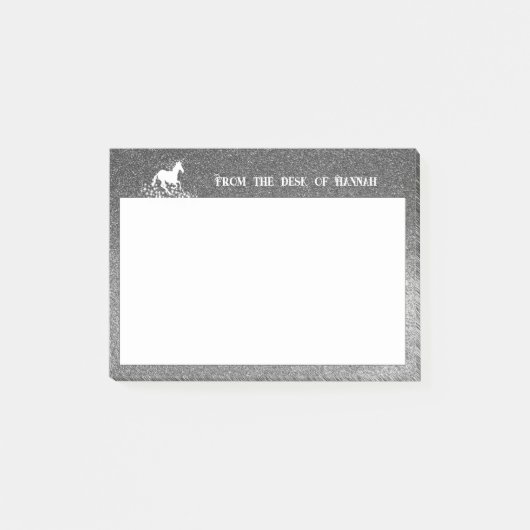 Post-it® Parties scintillant Unicorne et étoiles | Notes en (Devant)