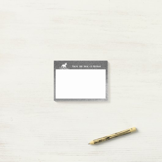 Post-it® Parties scintillant Unicorne et étoiles | Notes en (Sur un bureau)