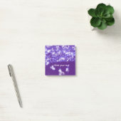 Post-it® Parties scintillant violet simple étoiles scintill (Bureau)