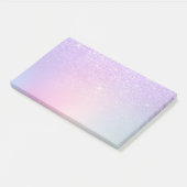 Post-it® parties scintillant violette élégante moderne et é (Incliné)