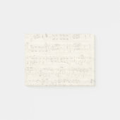 Post-it® Partition sur parchemin manuscrite en encre (Devant)
