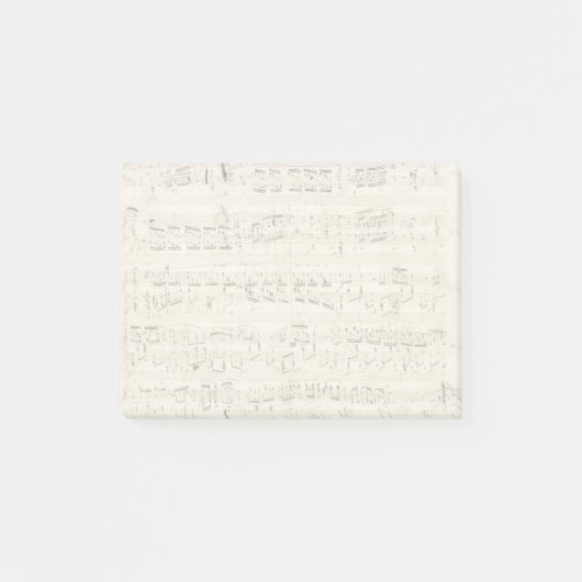 Post-it® Partition sur parchemin manuscrite en encre (Devant)