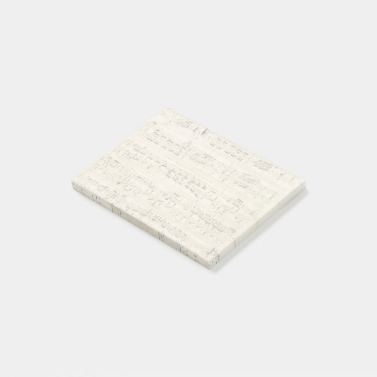 Post-it® Partition sur parchemin manuscrite en encre (Incliné)